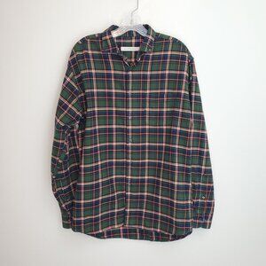 Miller Westby plaid cotton flannel men's button down shirt